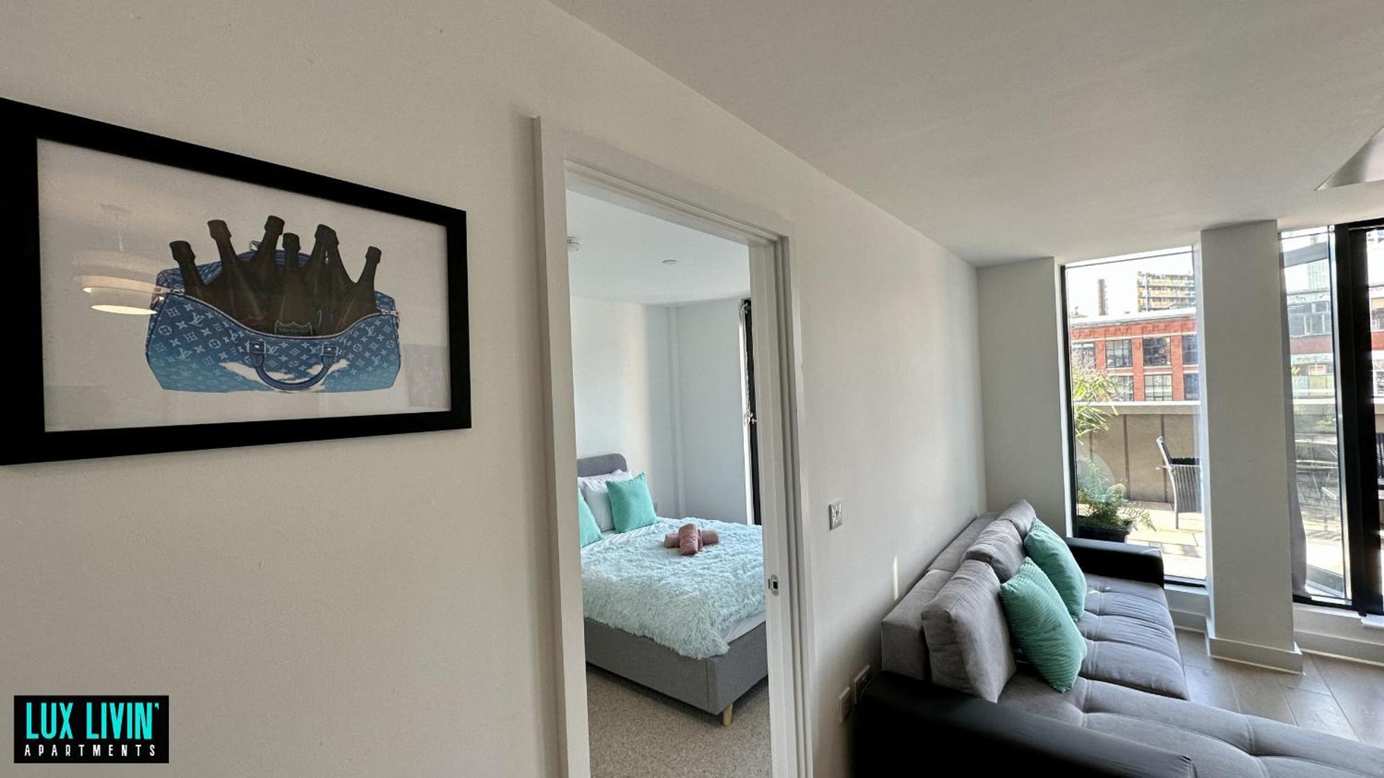 מנצ'סטר Lux Livin' Apartments - Luxury 2 Bed Apartment With Sky Garden חדר תמונה